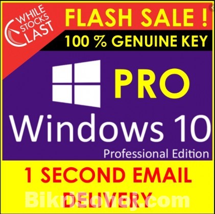 Windows 10 Pro- Genuine License Key 32/64-bit